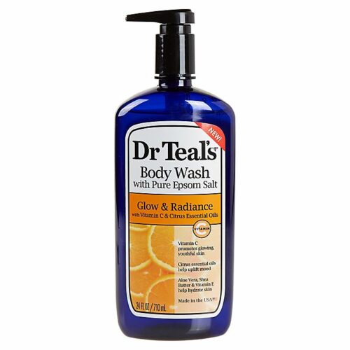 Buy Affordable Dr Teal'S Glow & Radiance Body Wash With Pure Epsom Salt And Vitamin C - 710ml (24Oz) in London, UK